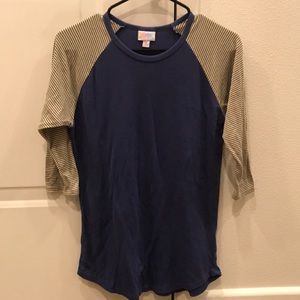 Lularoe boyfriend half sleeve tee